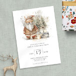 Waterverf Kerstfeest Kaart<br><div class="desc">Waterverf Kerstfeest. Digitaal beschikbaar en geprint. Een modern ontwerp met een schandalige Santa-illustratie. Personaliseer de rest van de tekst eenvoudig naar uw eigen gegevens.</div>