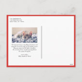 Waterverf kerstfeest Lijst feestdag foto Feestdagenkaart (Achterkant)