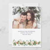 Waterverf kerstfeest op feestdag kaart (Achterkant)