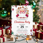 Waterverf Kerstfeest Uitnodiging Kaart