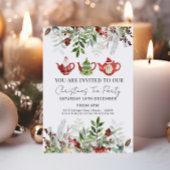 Waterverf Kerstfeest Uitnodiging Rustiek