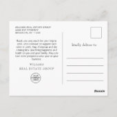 Waterverf kerstfeestdag bedankt briefkaart (Achterkant)