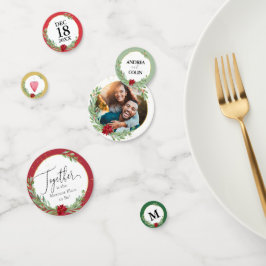 Waterverf kerstfeestdag bruiloft confetti