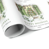 Waterverf kerstfeestdag cadeaupapier (Rol Hoek)