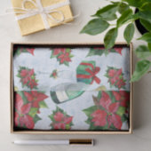 Waterverf kerstfeestdag Champagne Holiday Tissuepapier (Geschenk)