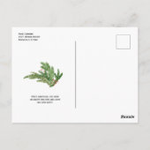 Waterverf kerstfeestdag en nieuwjaar 2022 Po Briefkaart (Achterkant)