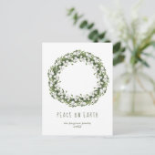 Waterverf kerstfeestdag feestdagenkaart (Staand voorkant)