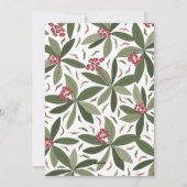 Waterverf kerstfeestdag feestdagenkaart (Achterkant)