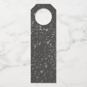 Waterverf kerstfeestdag flessenhanger (Achterkant)