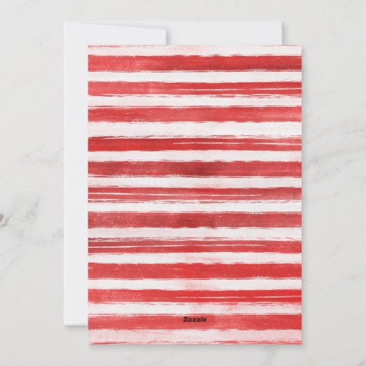 Waterverf kerstfeestdag foto feestdagenkaart (Achterkant)