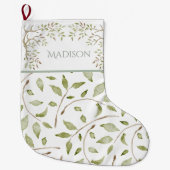 Waterverf kerstfeestdag grote kerstsok (Voorkant)