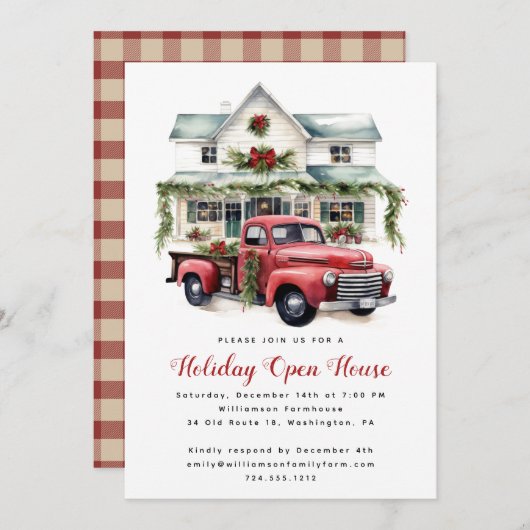 Waterverf: kerstfeestdag in het Parlement Kaart (Voorkant / Achterkant)