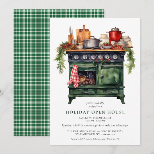 Waterverf: kerstfeestdag in het Parlement Kaart (Voorkant / Achterkant)