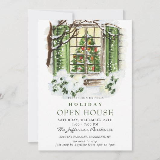 Waterverf: kerstfeestdag in het Parlement Kaart (Voorkant)