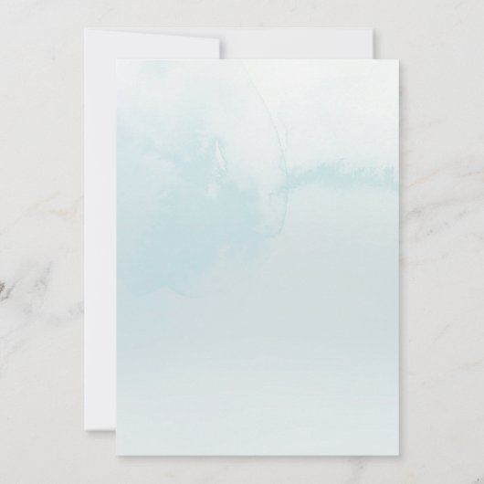 Waterverf kerstfeestdag in Pine Tree Open House Kaart (Achterkant)