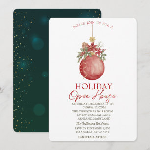 Waterverf kerstfeestdag kaart