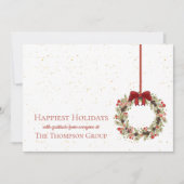 Waterverf kerstfeestdag kaart (Voorkant)