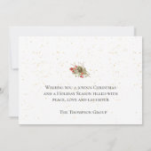 Waterverf kerstfeestdag kaart (Achterkant)