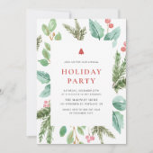 Waterverf kerstfeestdag kaart (Voorkant)