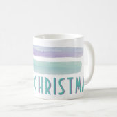 Waterverf kerstfeestdag koffiemok (Voorkant rechts)