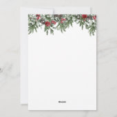 Waterverf Kerstfeestdag voor feestdag Feestdagenkaart (Achterkant)