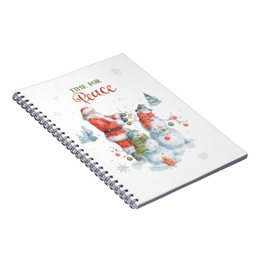 Waterverf kerstfeestdagen notitieboek (Rechterzijde)