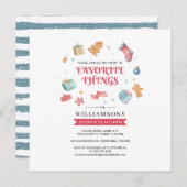 Waterverf kerstfeestelijke Feestdagen Kaart (Voorkant / Achterkant)