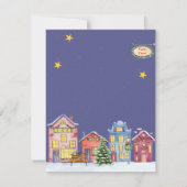 Waterverf kerstfeestelijke uitnodiging voor het sn (Achterkant)