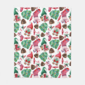 Waterverf kerstfeestmaal fleece deken (Voorkant)