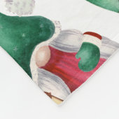 Waterverf kerstfeestmaal fleece deken (Hoek)