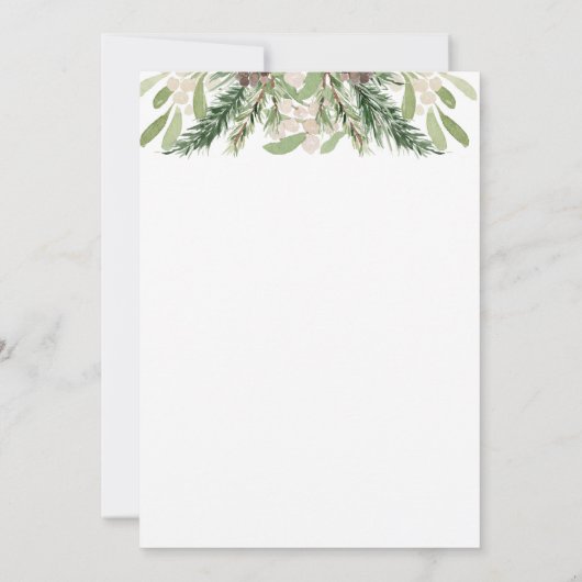 Waterverf kerstflesjes feestdag fotokaart kaart (Achterkant)