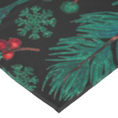 Waterverf kerstflessenpatroon | Tablecloth Tafelkleed (Gekanteld)