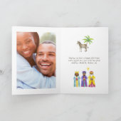 Waterverf kerstfoto Nativiteit Feestdagen Kaart (Binnen)