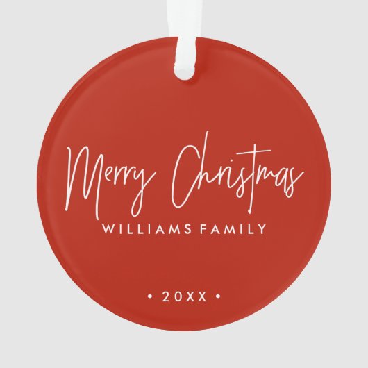 Waterverf kerstfoto ornament (achterkant)