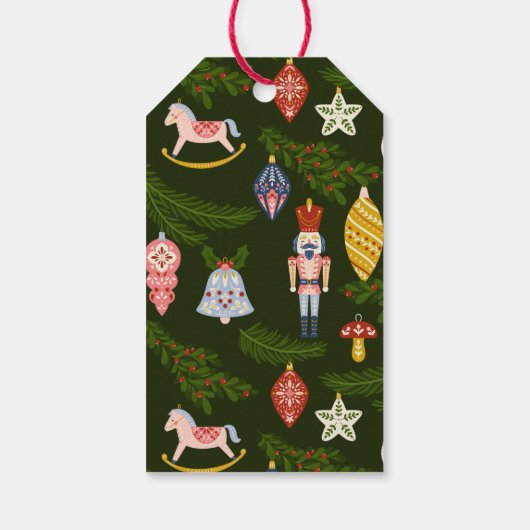 Waterverf kerstfoto's cadeau Label Cadeaulabel (Achterkant)