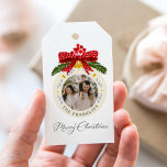 Waterverf kerstfoto's cadeau Label Cadeaulabel<br><div class="desc">Merry kerstfoto Gift Label is een perfecte manier om je cadeautjes aan familie en vrienden te personaliseren. Geef de naam van de Familie uit en voeg uw foto toe. Overeenkomende objecten in ons ontwerp van Cava-winkels.</div>