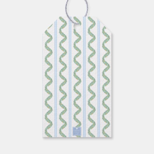 Waterverf kerstfruit cadeaulabel (Achterkant)