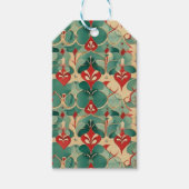 Waterverf Kerstgenot Cadeaulabel (Voorkant)