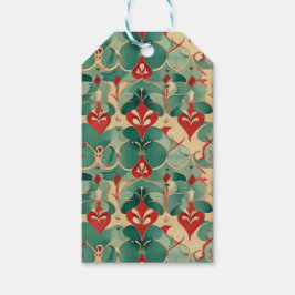 Waterverf Kerstgenot Cadeaulabel