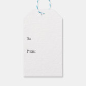 Waterverf Kerstgenot Cadeaulabel (Achterkant)