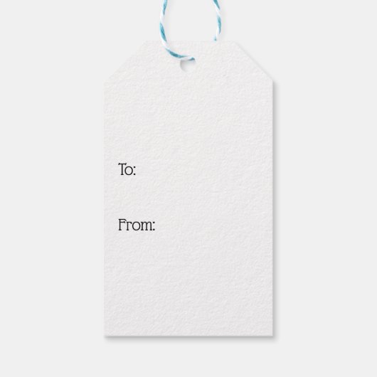 Waterverf Kerstgenot Cadeaulabel (Achterkant)