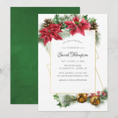 Waterverf kerstgeometrisch Vrijgezellenfeest Kaart (Voorkant / Achterkant)