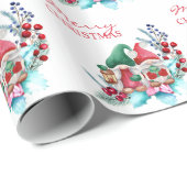 Waterverf kerstgrint cadeaupapier (Rol Hoek)