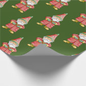 Waterverf kerstgrint cadeaupapier (Hoek)