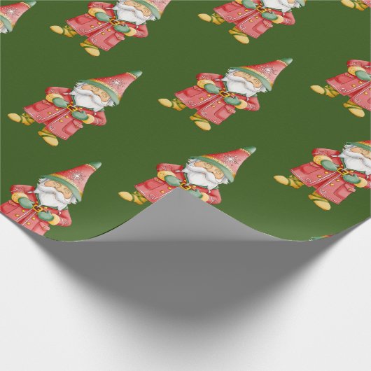 Waterverf kerstgrint cadeaupapier (Hoek)