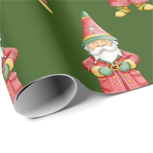 Waterverf kerstgrint cadeaupapier (Rol Hoek)