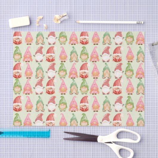 Waterverf kerstgrint tissuepapier (Craft)