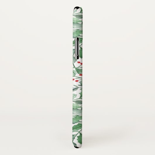 Waterverf kerstgroen Case-Mate iPhone case (Achterkant / rechts)