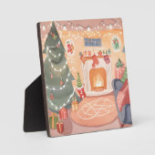 Waterverf kersthaard fotoplaat (Voorkant)