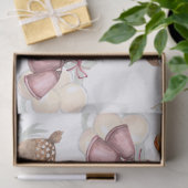 Waterverf kerstherten en wintervogels tissuepapier (Geschenk)